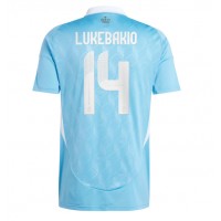 Camiseta Bélgica Dodi Lukebakio #14 Segunda Equipación Replica Eurocopa 2024 mangas cortas